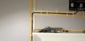 Hide Tv Wires Without Cutting The Wall, How To Hide Cords On Floating Shelves
