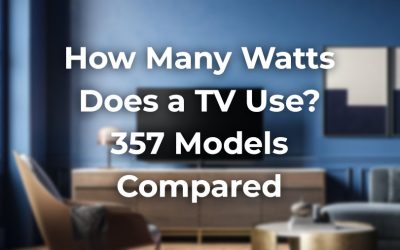 How Many Watts Does a TV Use? 357 Models Compared [With Charts]