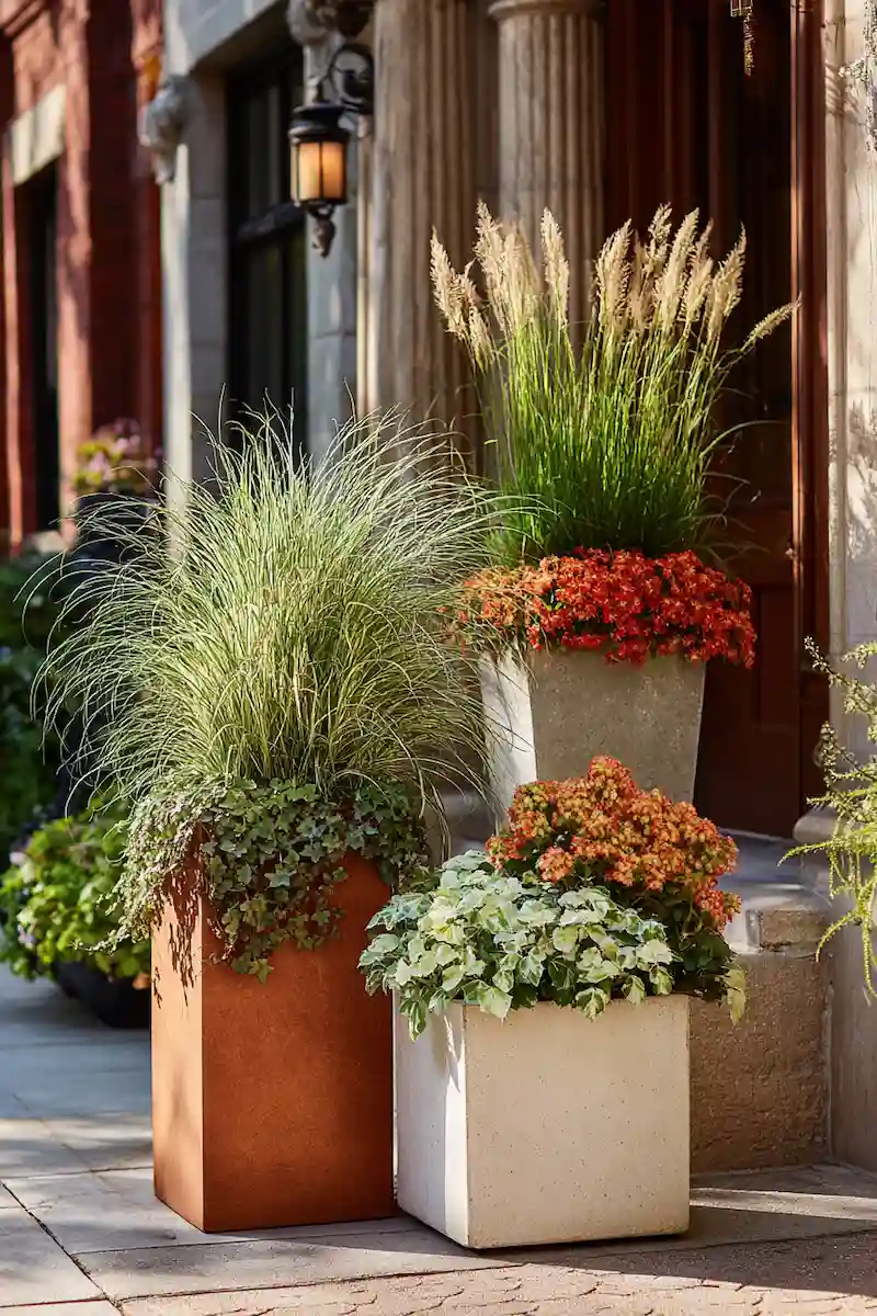 container planters wheels patio